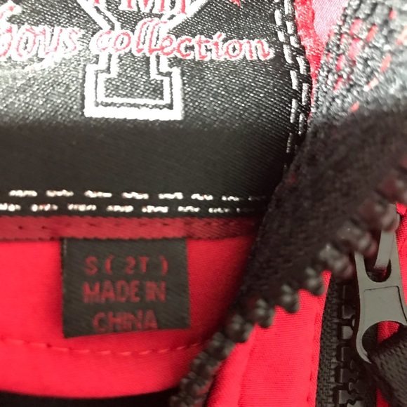 YMI Boys Collection Hooded Red Black Polyester 2T - Picture 7 of 7